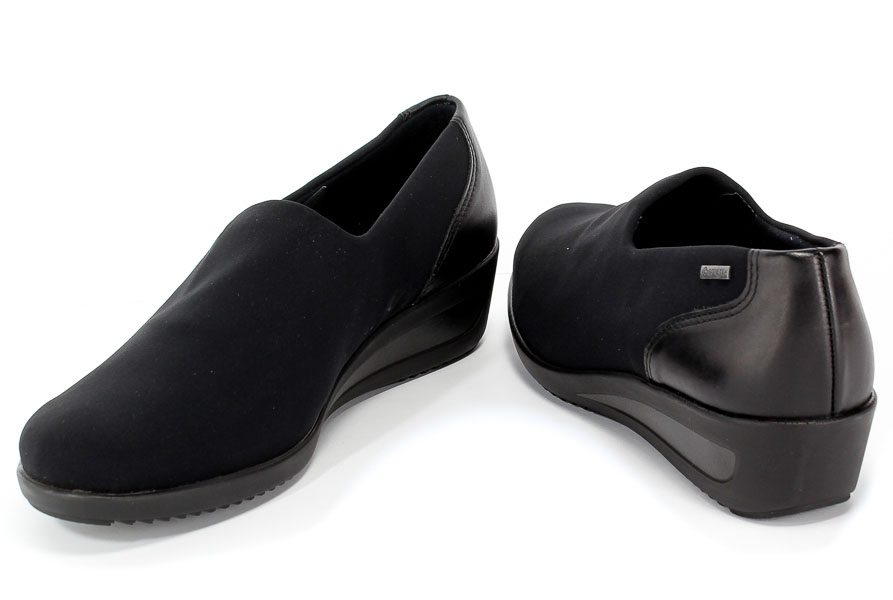 Półbuty Ara 12-40619-06 Hydro-T-Stretch Hydronappa Schwarz Czarny