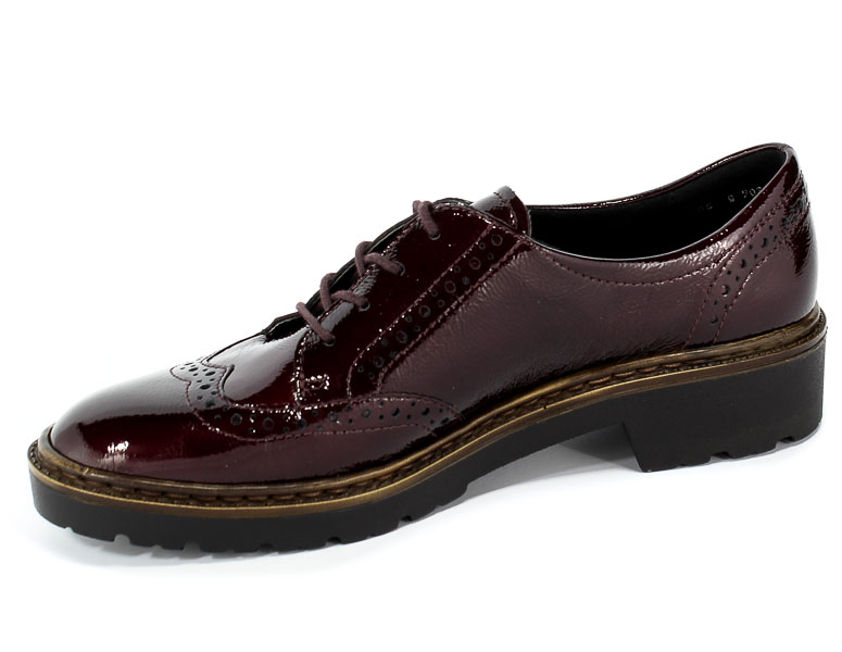 Półbuty Ara 12-16502-75 Vernice Brunello Czerwony