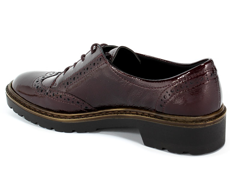 Półbuty Ara 12-16502-75 Vernice Brunello Czerwony