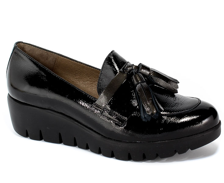 Półbuty Wonders C-33174 Lack Negro Czarny
