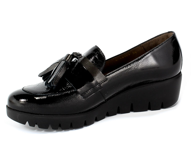 Półbuty Wonders C-33174 Lack Negro Czarny