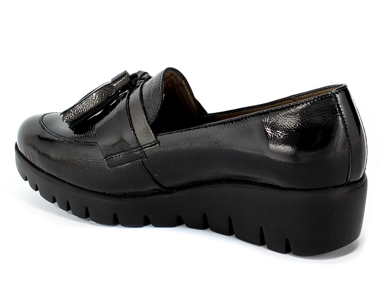 Półbuty Wonders C-33174 Lack Negro Czarny