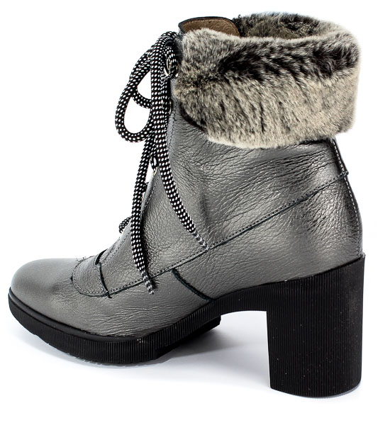 Botki Wonders M-3726 Wash Plomo Srebro