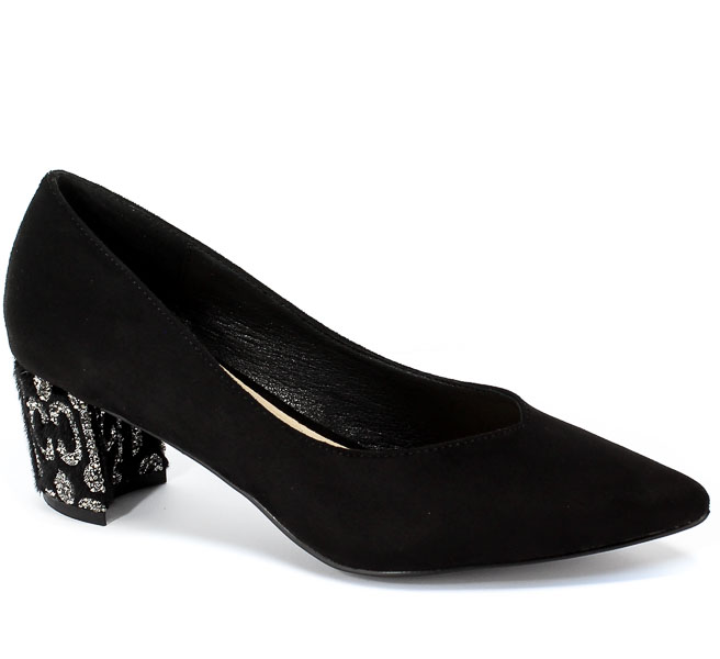 Czółenka Menbur 20848 0001 Negro/Black Czarny