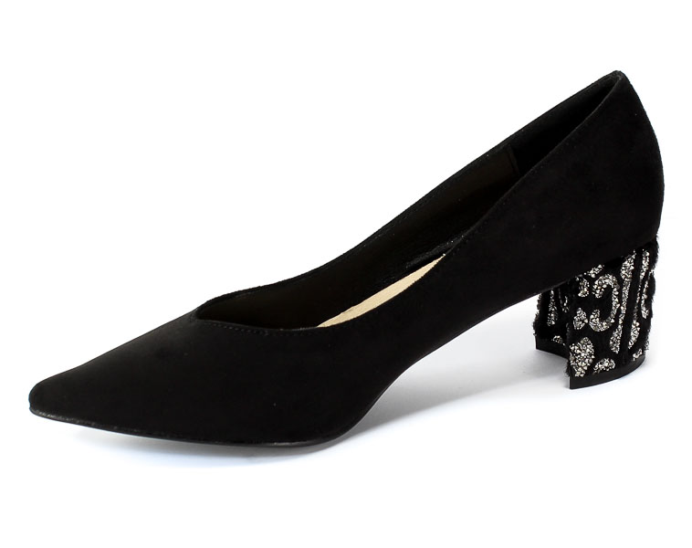 Czółenka Menbur 20848 0001 Negro/Black Czarny
