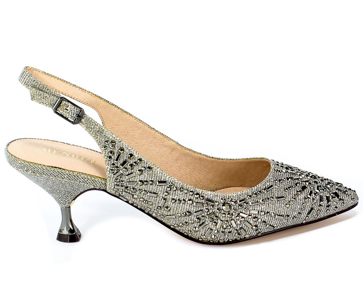 Sandały Menbur 20663 0071 Gris/Grey Srebrny