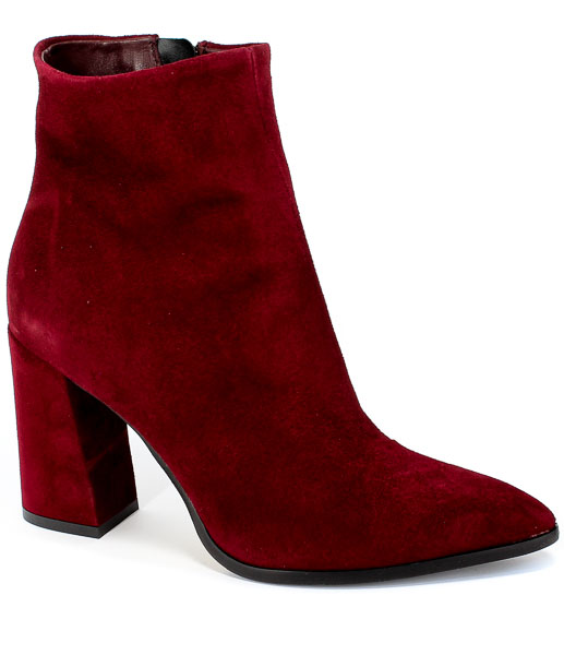 Botki Visconi 2505200/200 Bordo Wel Obl Czerwony