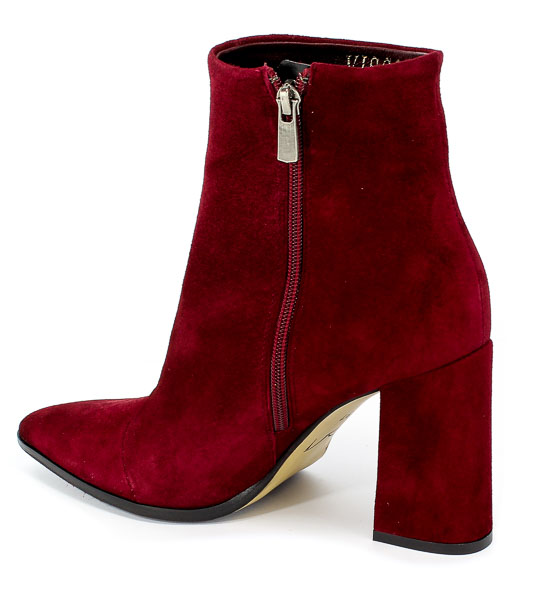 Botki Visconi 2505200/200 Bordo Wel Obl Czerwony
