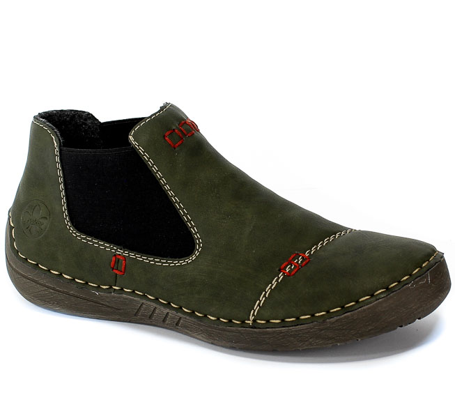 Trzewiki Rieker 52590-54 Green Zielony