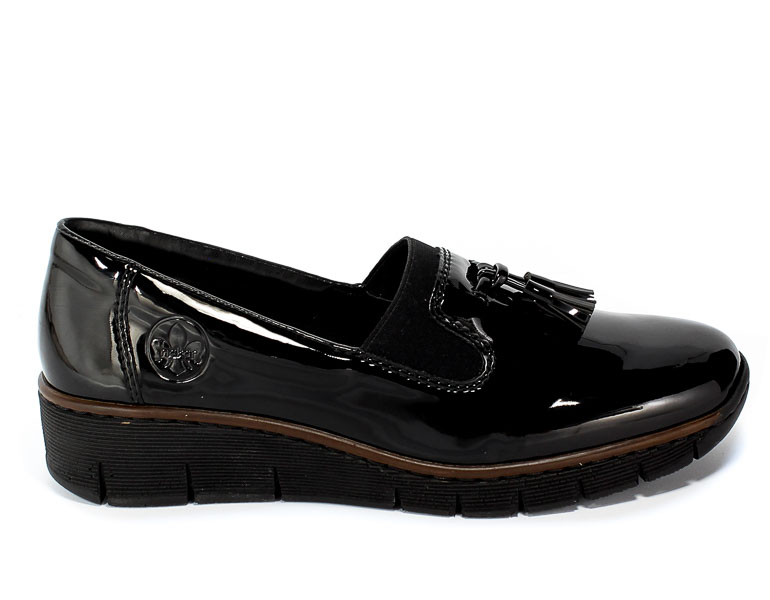 Półbuty Rieker 53751-00 Black Czarny