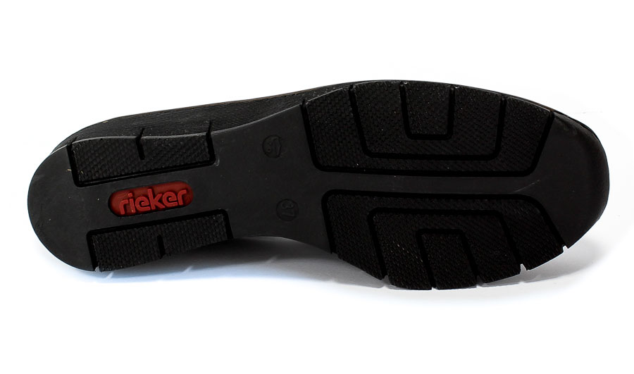 Półbuty Rieker 53751-00 Black Czarny