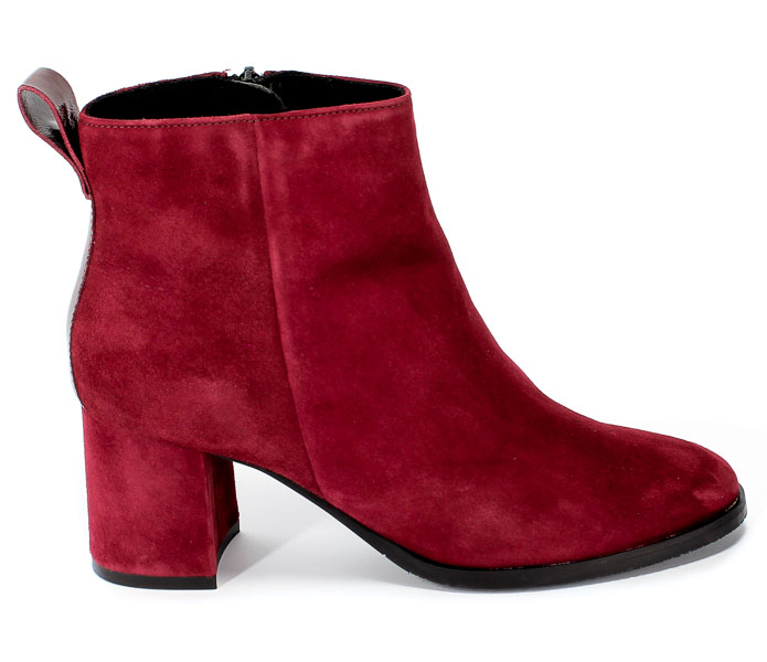 Botki Tamaris 1-25067-23 537 Merlot Czerwony