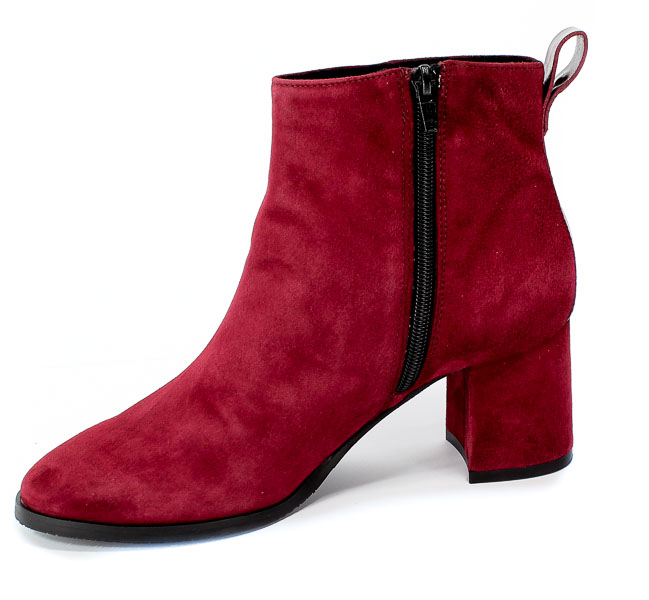 Botki Tamaris 1-25067-23 537 Merlot Czerwony