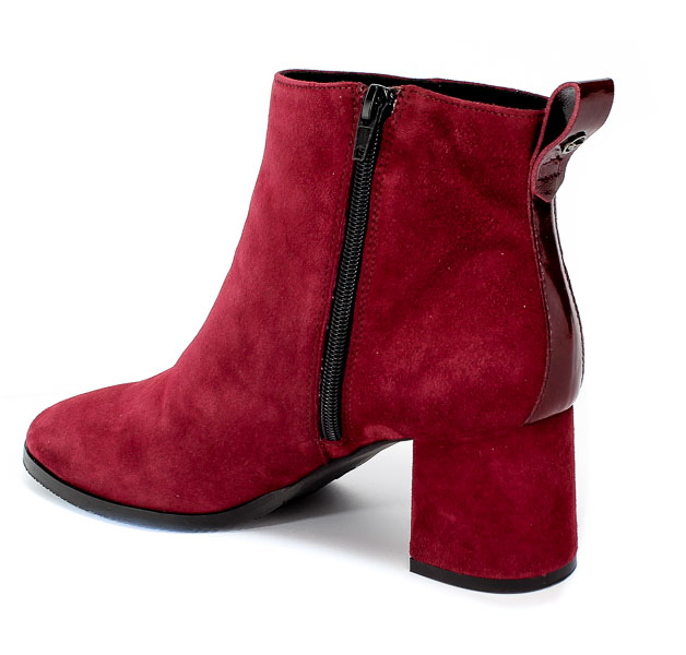 Botki Tamaris 1-25067-23 537 Merlot Czerwony