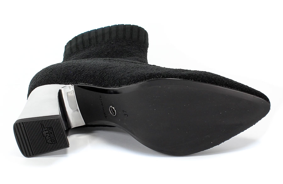 Botki Tamaris 1-25387-23 042 Black/Galva Czarny