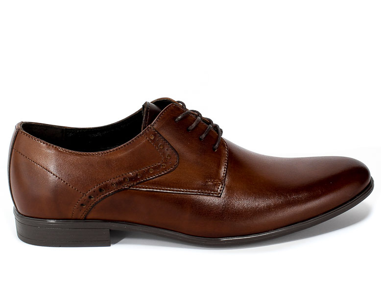 Półbuty Euro Moda Tap A-6605/,-179-3243-105/1 Brown Brązowy