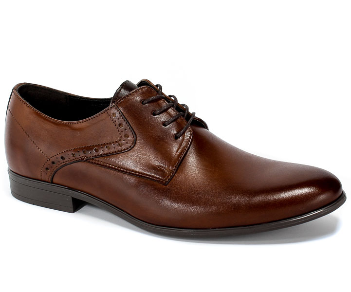 Półbuty Euro Moda Tap A-6605/,-179-3243-105/1 Brown Brązowy