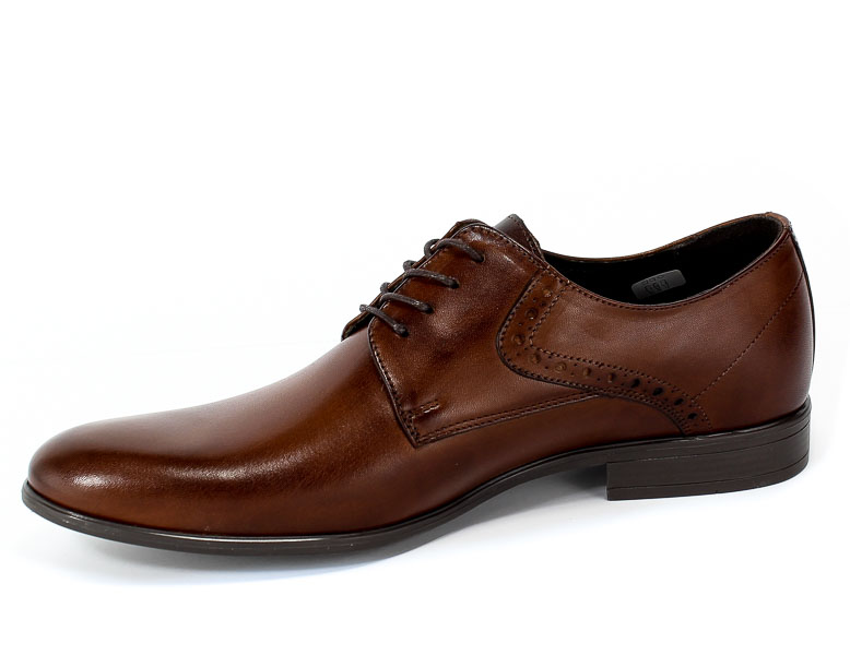 Półbuty Euro Moda Tap A-6605/,-179-3243-105/1 Brown Brązowy