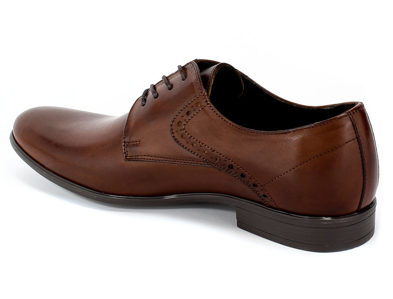 Półbuty Euro Moda Tap A-6605/,-179-3243-105/1 Brown Brązowy