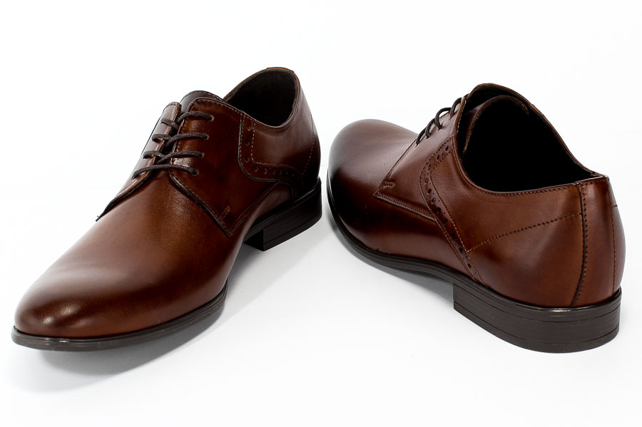Półbuty Euro Moda Tap A-6605/,-179-3243-105/1 Brown Brązowy