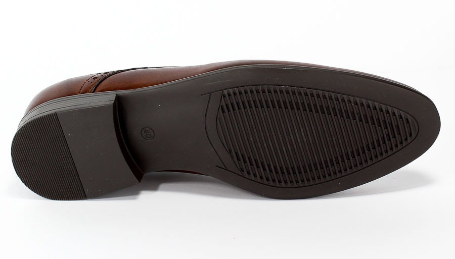Półbuty Euro Moda Tap A-6605/,-179-3243-105/1 Brown Brązowy