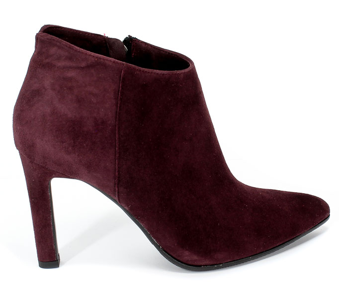 Botki Bravo Moda 2153 Śliwka Zamsz Fioletowy