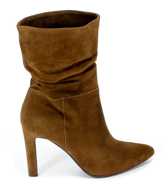 Botki Bravo Moda 2160 Brąz Jasny Zamsz Brązowy