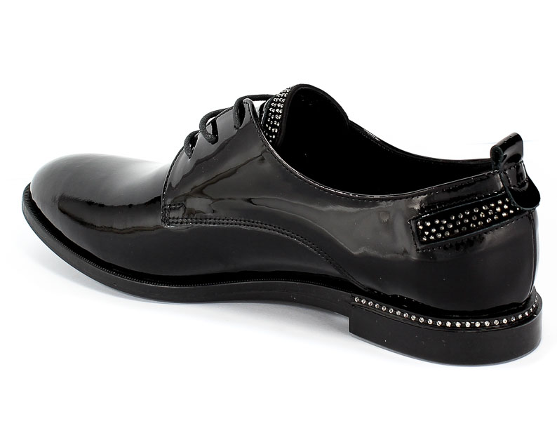Półbuty Boccato 0395-42 18K 20 Black Patent Czarny