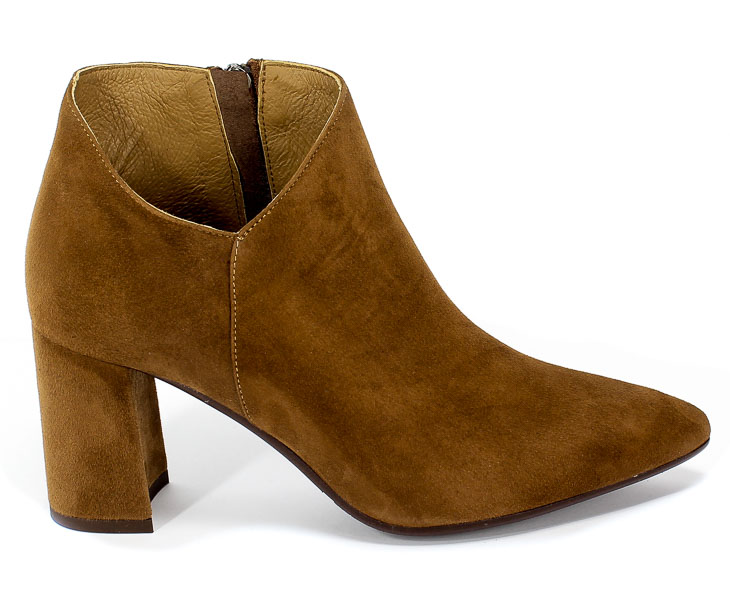 Botki Kotyl 3547 Rudy Zamsz Brązowy