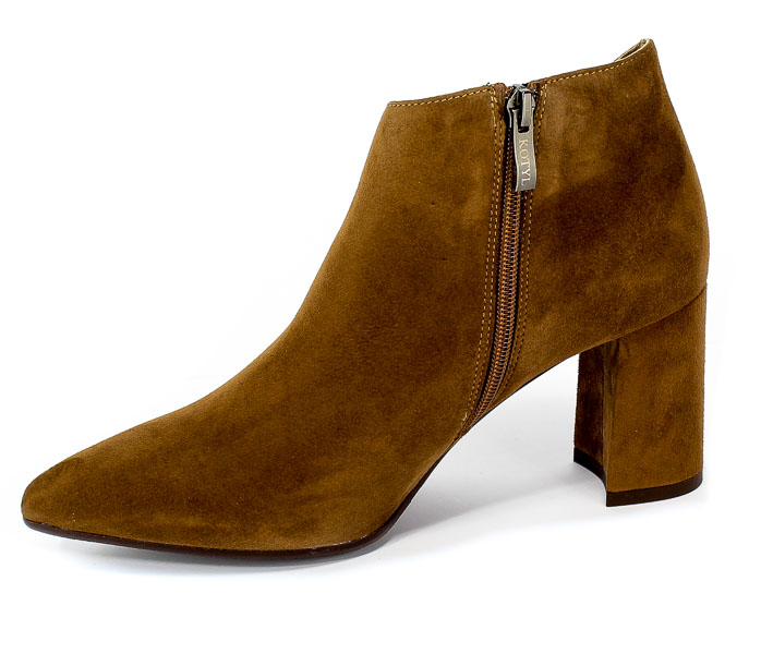 Botki Kotyl 3547 Rudy Zamsz Brązowy