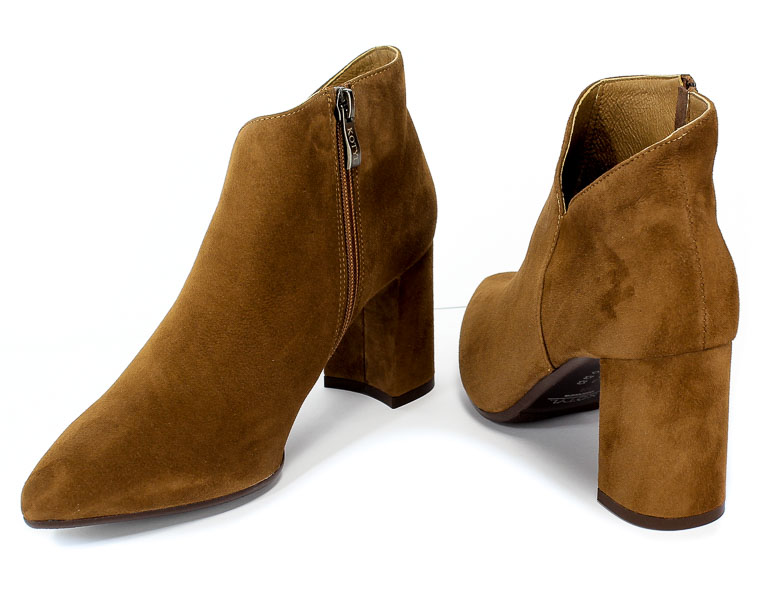 Botki Kotyl 3547 Rudy Zamsz Brązowy