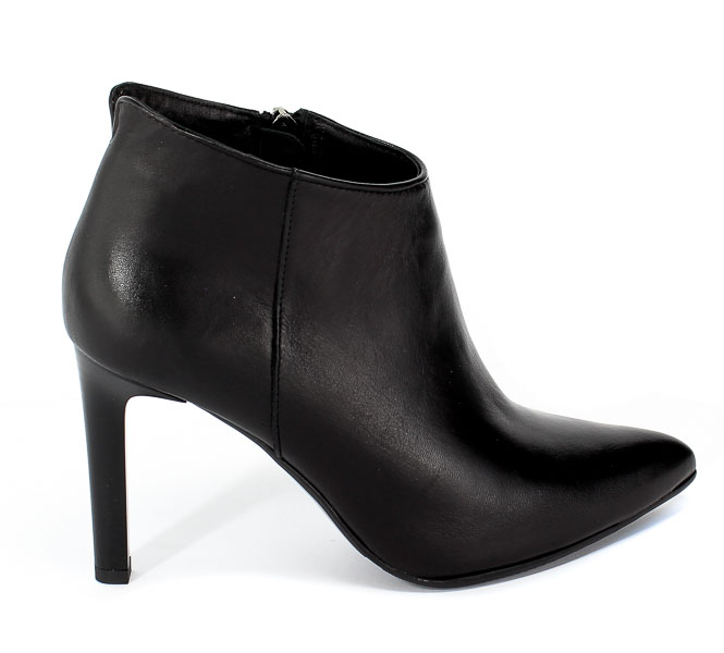 Botki Bravo Moda 2153 Czarna Skóra Czarny