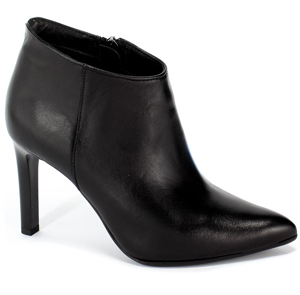 Botki Bravo Moda 2153 Czarna Skóra Czarny