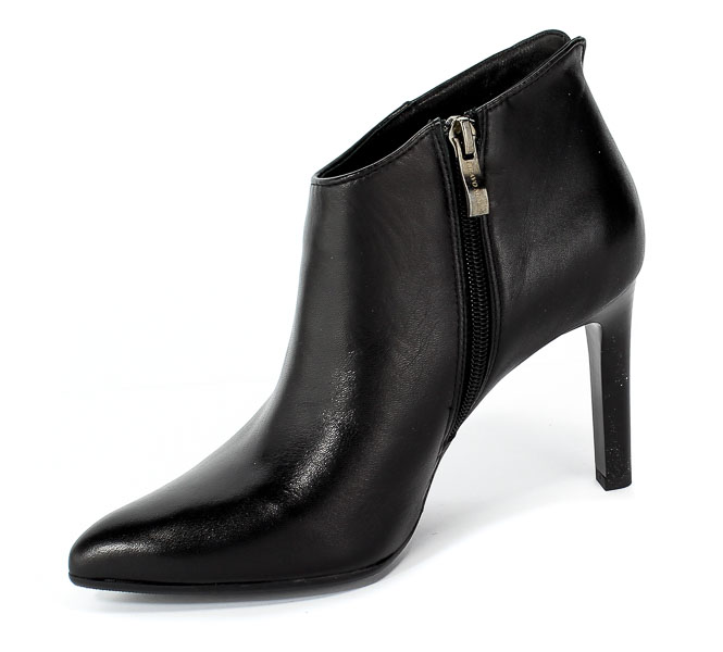 Botki Bravo Moda 2153 Czarna Skóra Czarny