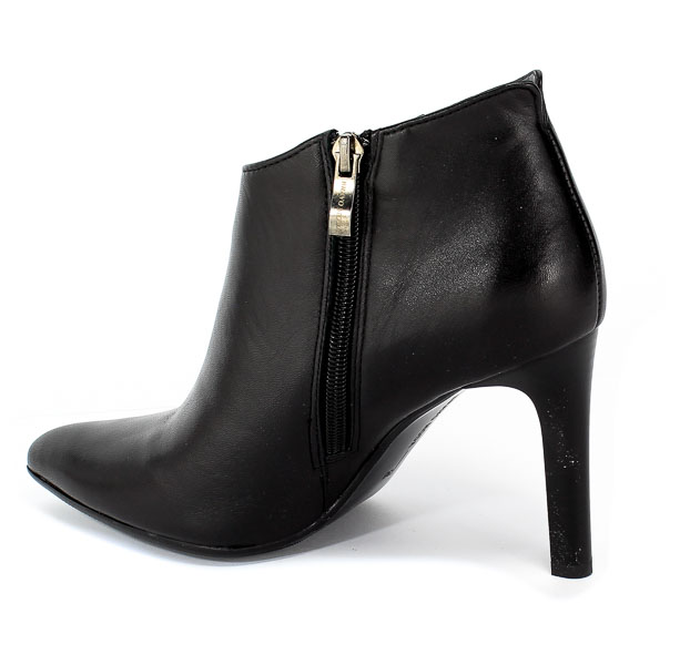 Botki Bravo Moda 2153 Czarna Skóra Czarny