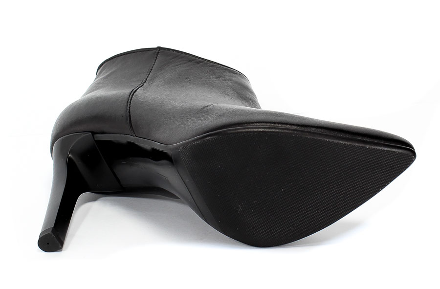 Botki Bravo Moda 2153 Czarna Skóra Czarny