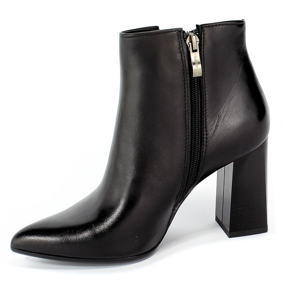 Botki Bravo Moda 2169 Czarna Skóra Czarny