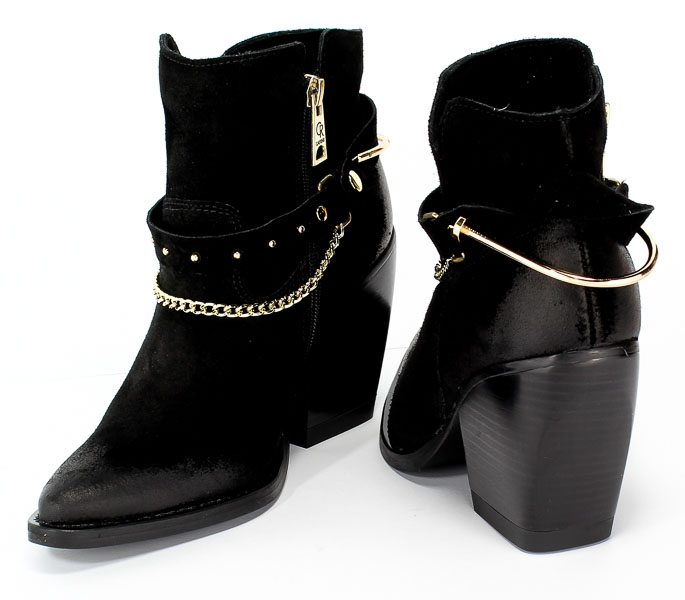 Botki Carinii B5269/G-H20-000-000-D49 Czarny