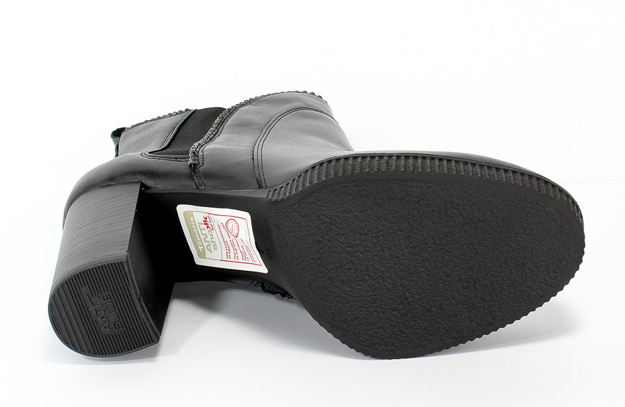 Botki Tamaris 1-25009-23 001 Black Czarny