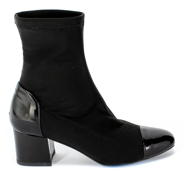 Botki Damiss Ds-302 Czarny Lak/Laykra Czarny