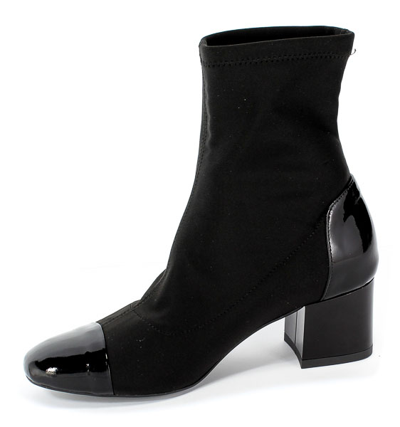 Botki Damiss Ds-302 Czarny Lak/Laykra Czarny