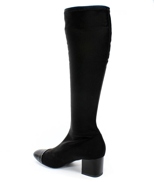 Kozaki Damiss Ds-301 Czarny Lak/Laykra Czarny
