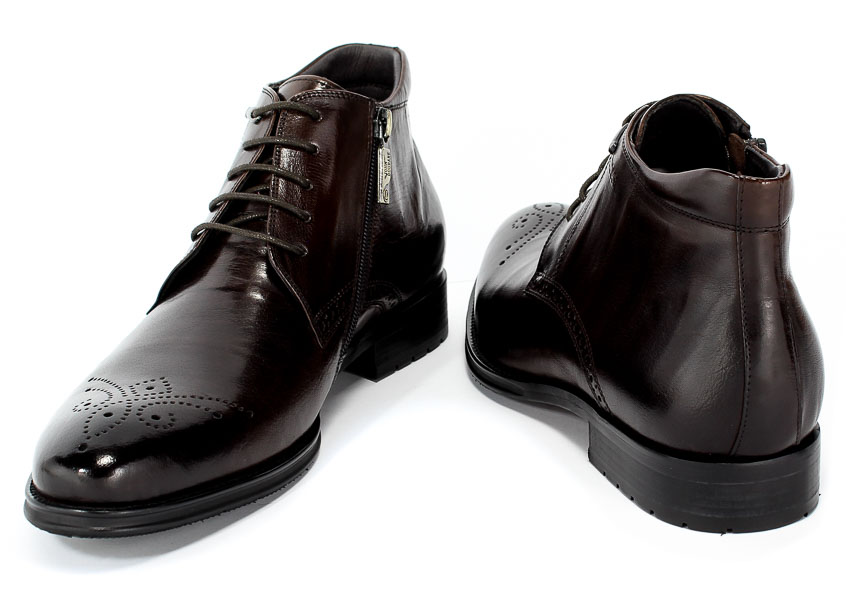 Trzewiki Brooman John Doubare 992B-716G132-R Coffee Brązowy