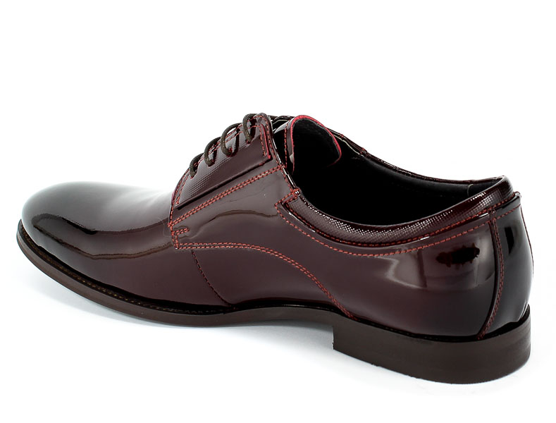 Półbuty Brooman John Doubare YGC-Z320-306-2 Wine Red Czerwony