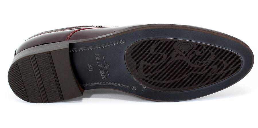 Półbuty Brooman John Doubare YGC-Z320-306-2 Wine Red Czerwony