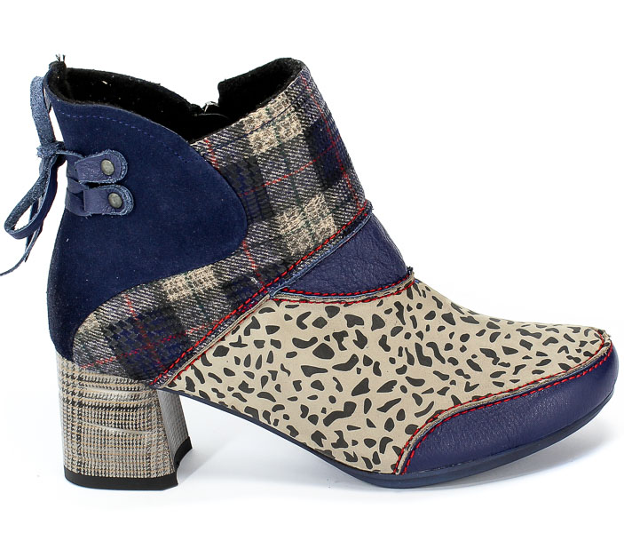 Botki Maciejka 03963-04/00-3 Skóra Granat