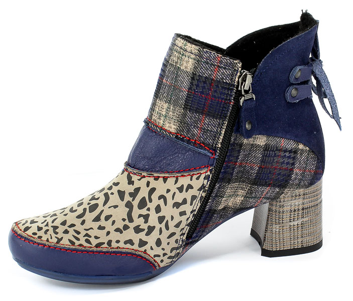 Botki Maciejka 03963-04/00-3 Skóra Granat