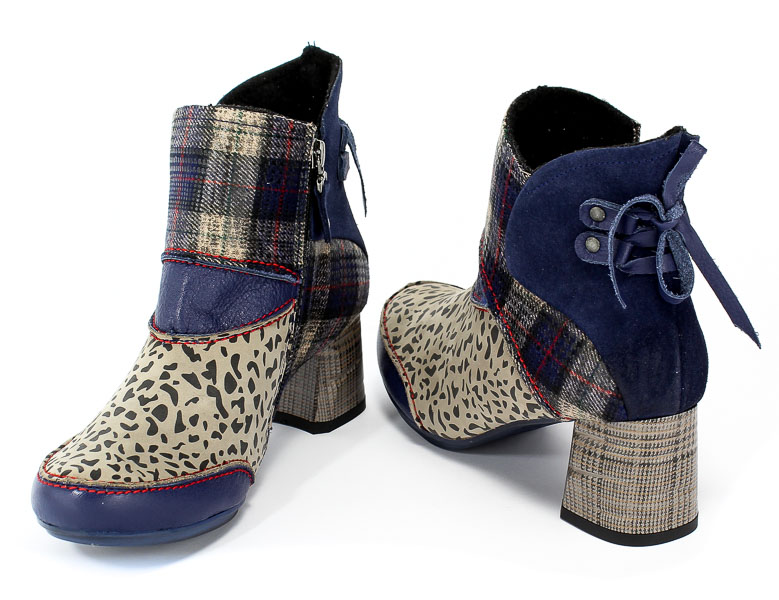 Botki Maciejka 03963-04/00-3 Skóra Granat