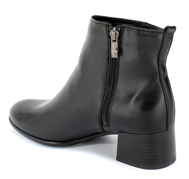 Botki Lemar 60254 M.Czarny Skóra