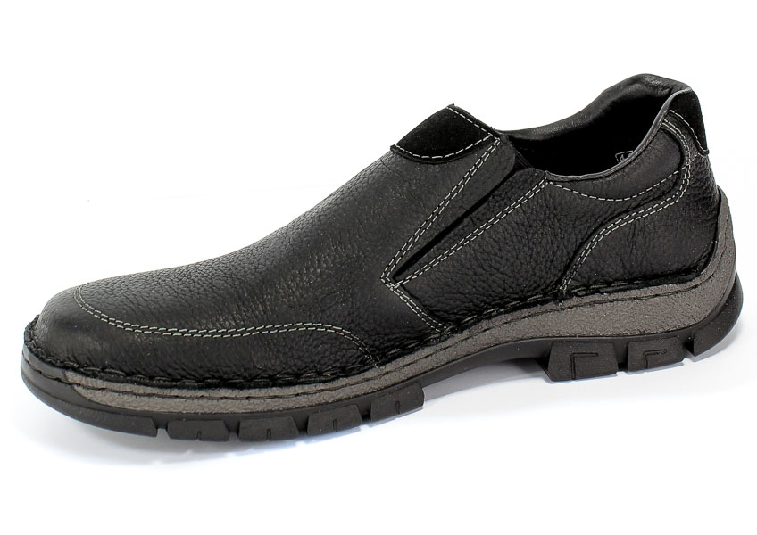 Półbuty Rieker 12262-00 Black Czarny Skóra
